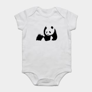 Panda pop art Baby Bodysuit